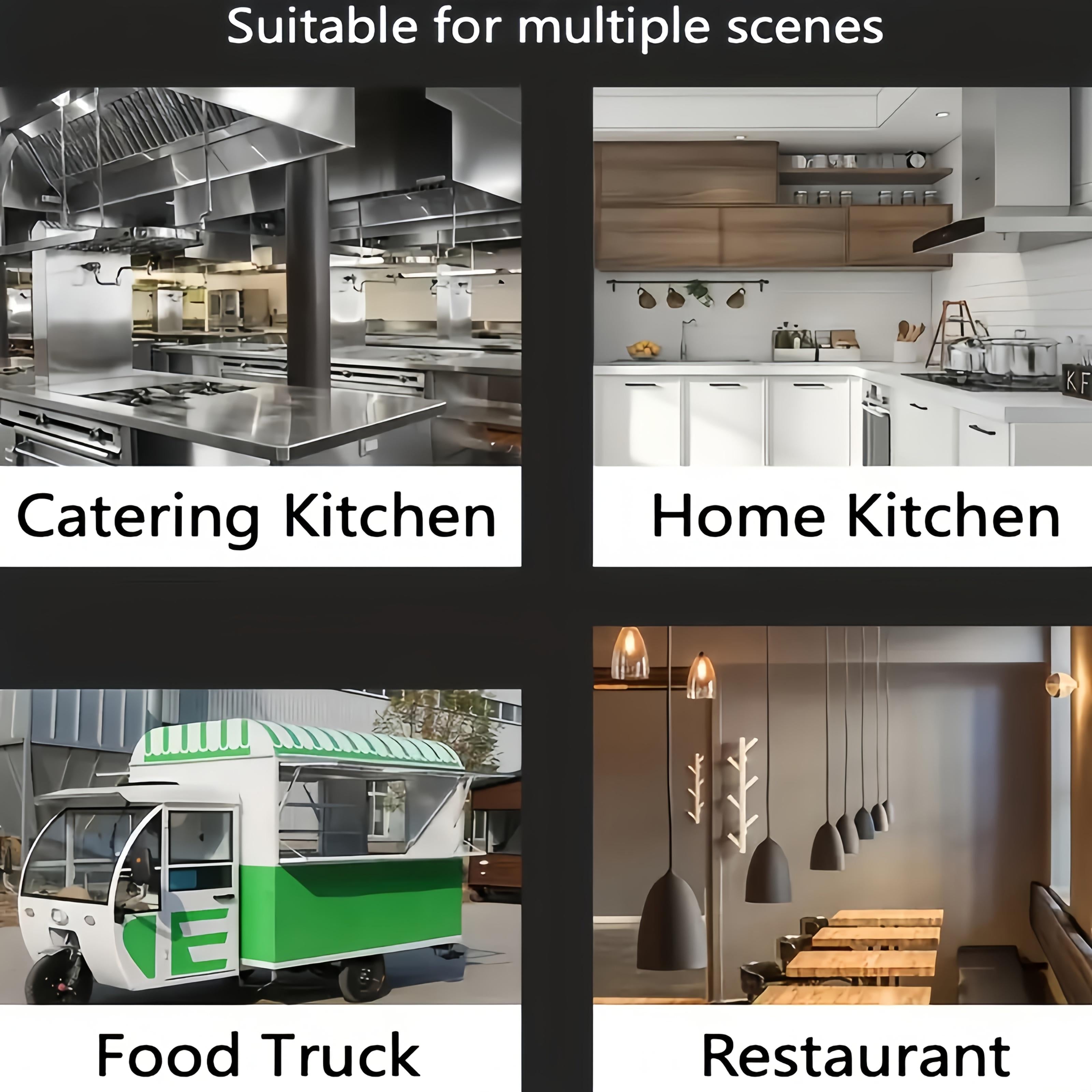 Square Stainless Steel Fryer Pot, Multi-Functional Household Milk Pot & Noodle Cooking Pot, Portable Outdoor Tempura Fryer for All Stoves
